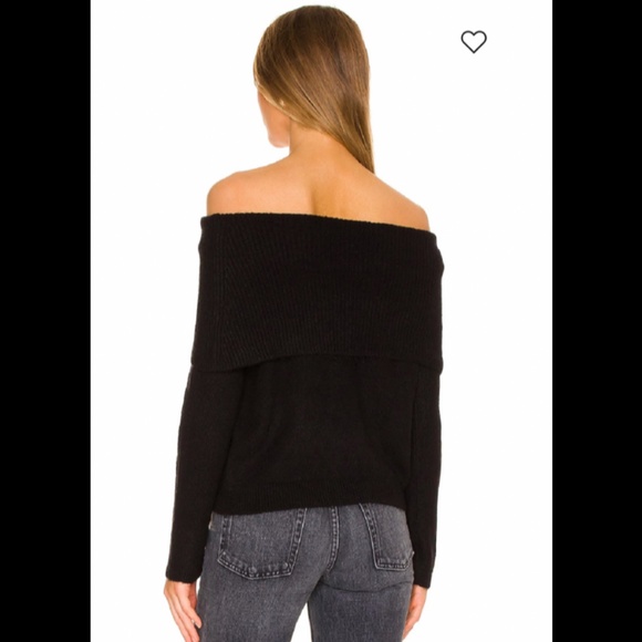 Stitches & Stripes Shireen Ribbed Off Shoulder Pullover Sweater Beige Size S - Picture 15 of 15